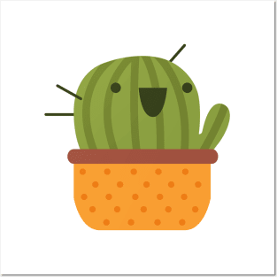 Happy Cactus Posters and Art